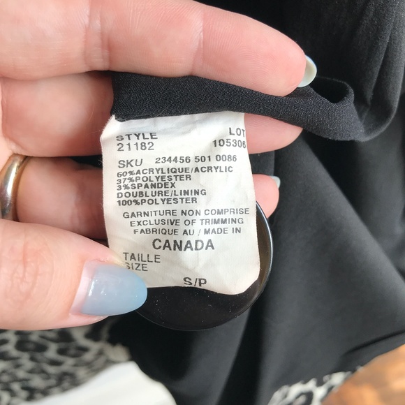 LE CHATEAU Animal Print Spring Coat - Size Small - Picture 8 of 8